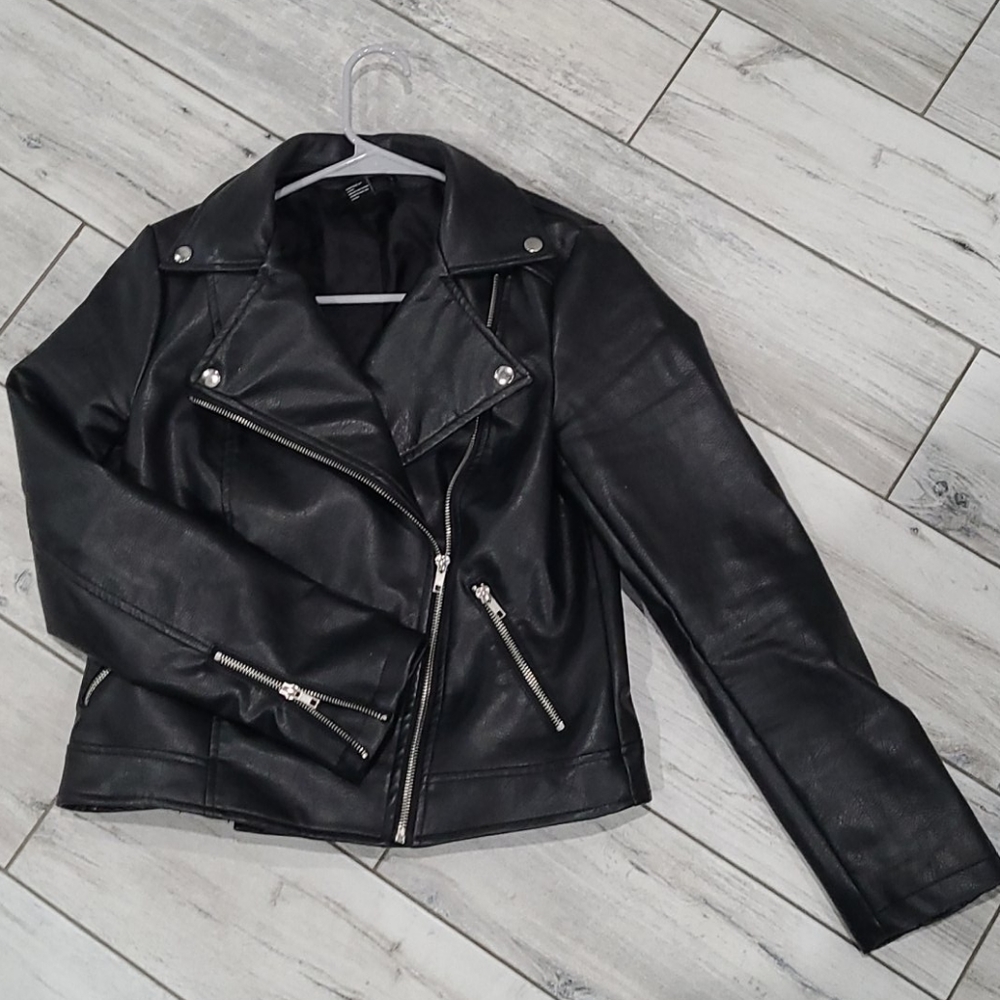 Black Faux leather jacket
